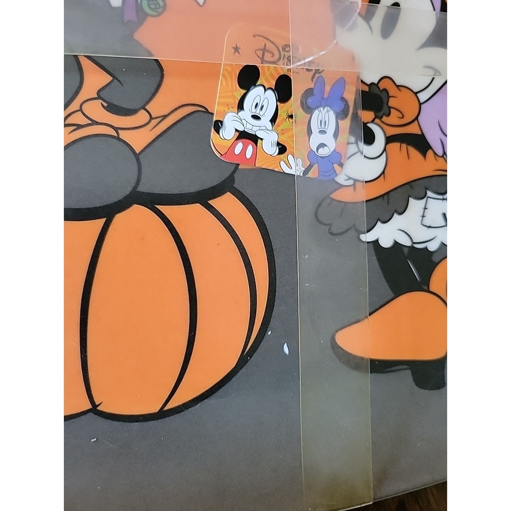 Disney Mickey Mouse Halloween Plates 4 Pc Set Pumpkin Minnie Angel Eco Bamboo - Picture 6 of 7
